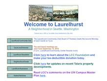 Tablet Screenshot of laurelhurstcc.com